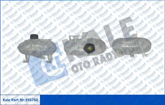 KALE 393760 Radyator Ek Genlesme Su Deposu Kapakli Renault Kangoo Trafic Iii 1.6dci 14=> Opel Vivaro B 1.6cdti 14<19